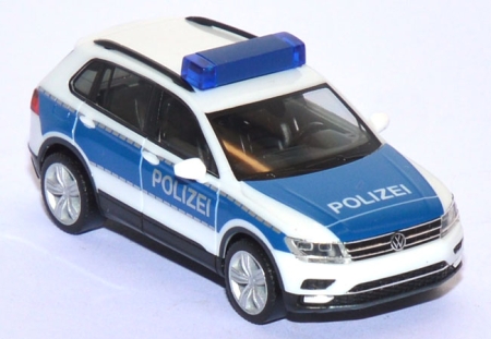 VW Tiguan Polizei Brandenburg blau
