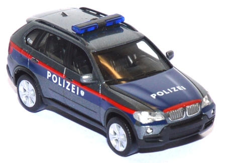 BMW X5 Polizei Österreich blau