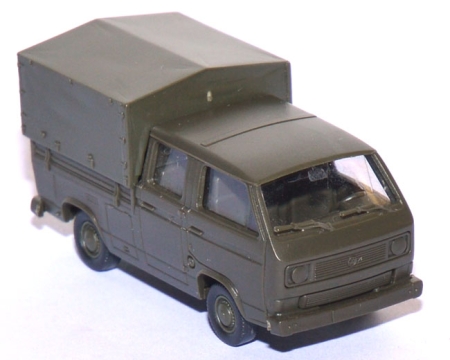 VW T3 DoKa Pritsche BW Militär grün