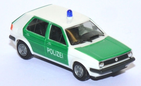 VW Golf 2 4türig Polizei grün