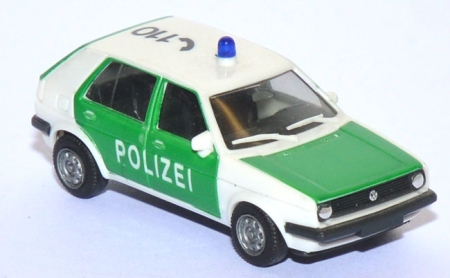 VW Golf 2 4türig Polizei grün