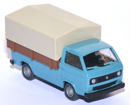 VW T3 Pritsche mit Plane blau