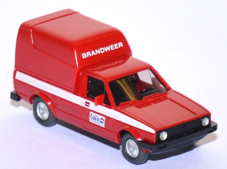 VW Caddy 1 Brandweer Feuerwehr Niederlande rot