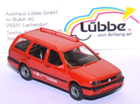 VW Golf 3 Variant Autohaus Lübbe rot