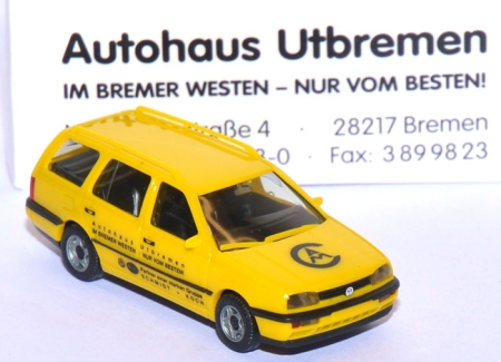 VW Golf 3 Variant Autohaus Utbremen gelb