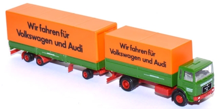 MAN F8 Pritschenlastzug Gerdemann Braunschweig - VW und Audi
