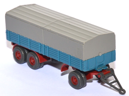 Pritschen-​​LKW-​Anhänger 3achsig (Typ 2) azurblau