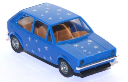 VW Golf 1 2türig blau mit Sternen