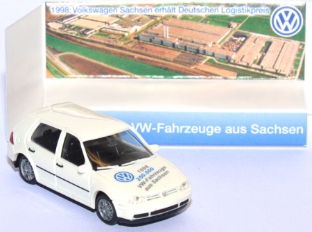 VW Golf 4 4türig - 250.000 VW-Fahrzeuge aus Sachsen weiß