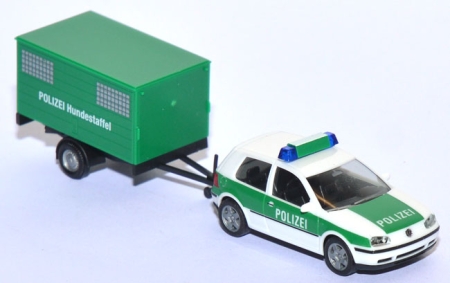 VW Golf 4 Hundestaffel Po­li­zei grün