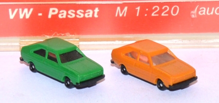 VW Passat 1 orange / grün 1:220 - 2 Stück