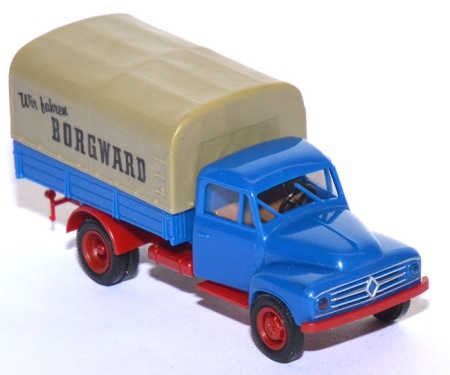 Borgward B1500 Pritschen-​LKW Wir fahren Borgward blau