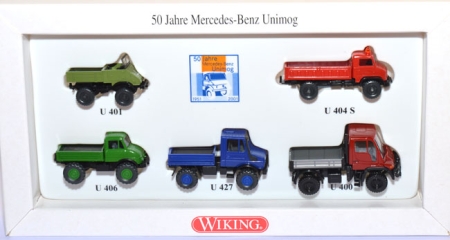 Set 50 Jahre Mercedes-Benz Unimog 1951 - 2001