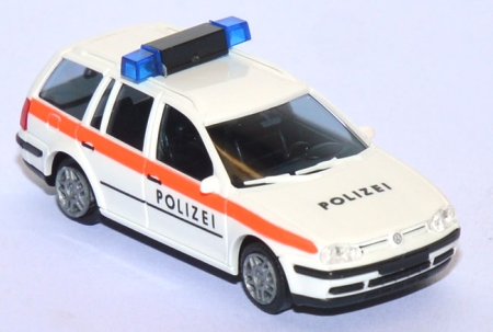 VW Golf 4 Variant Polizei Österreich weiß