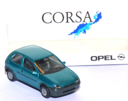 Opel Corsa B 2türig caribikgrünmetallic