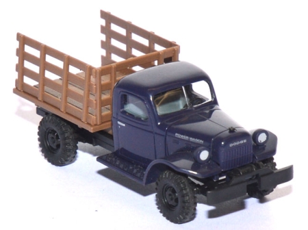 Dodge Power Wagon mit Holzgitterbox stahlblau 44001