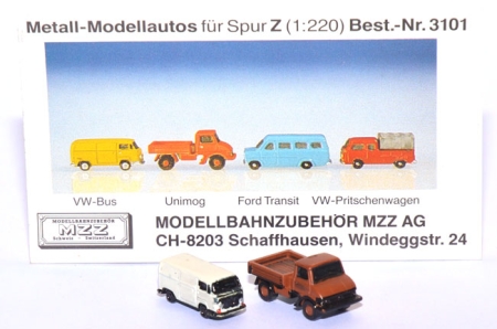 VW T2 Kasten + Mercedes-Benz Unimog Pritsche  1:220