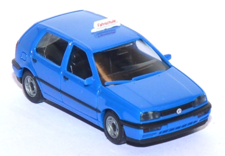 VW Golf 3 GL 4türig Fahrschule blau