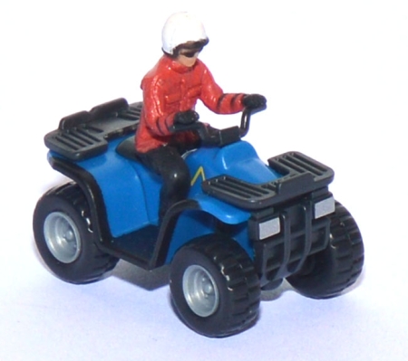 Polaris Sportsman 650 ATV Freizeitmobil mit Fahrer blau
