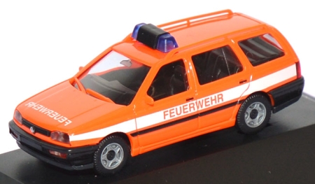 VW Golf 3 Variant ELW Feuerwehr tagesleuchtrot