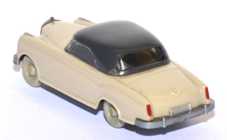 Mercedes-​Benz 220 Cabriolet geschlossen hellgelbgrau