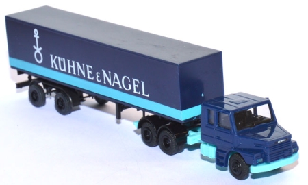 Scania 142 Hauber Pritschensattelzug Kühne & Nagel