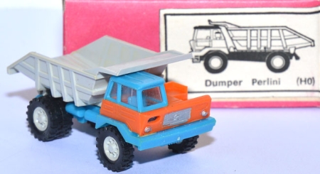 Perlini Dumper T 25 Großraum Muldenkipper blau / orange