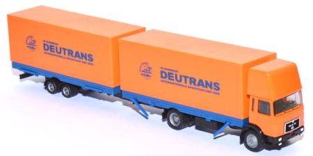 MAN F8 Tandemjumboplanen-Lastzug Deutrans