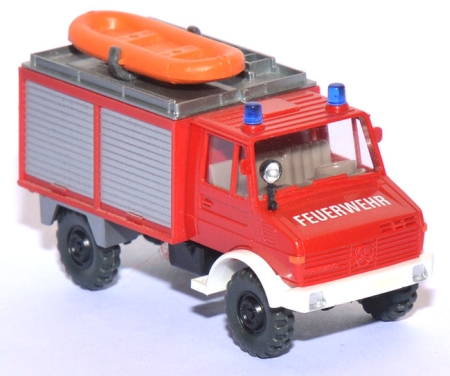 Mercedes-​​​​Benz Unimog U 1300 L TLF 8/18 Feuerwehr rot