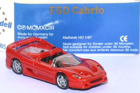 Ferrari F50 Cabrio offen rot