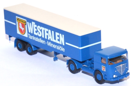 Büssing LS 11 FS Koffersattelzug Westfalen Tankstellen - Mineralöle