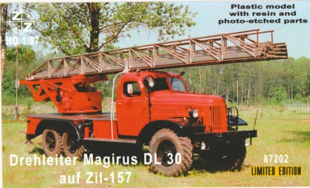 Magirus DL 30 auf Zil-157 Chassis Drehleiter Feuerwehr - Bausatz
