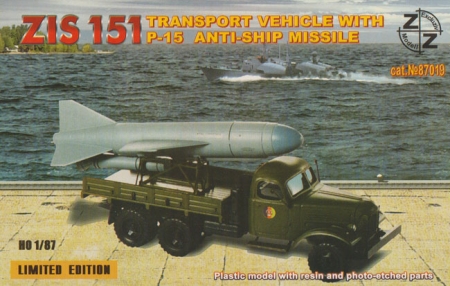 ZIS 151 Transport-LKW mit P-15 Anti-Schiff Rakete - Bausatz