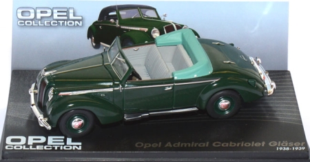 Opel Admiral Cabriolet Gläser  1:43