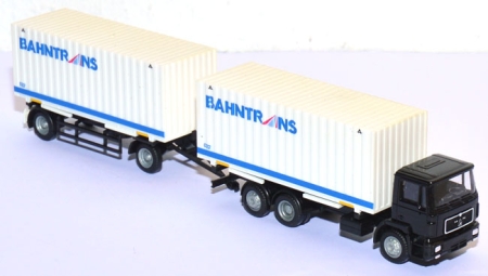 MAN F8 Cargobox-Lastzug Bahntrans