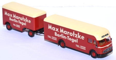 Mercedes-Benz LP 334 Möbelkoffer-Lastzug Marotzke Berlin-Tegel