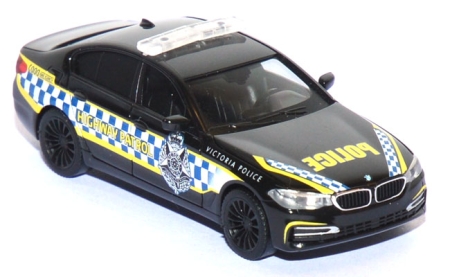BMW 5er Victoria Police Highway Patrol Australien schwarz
