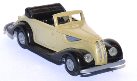 BMW 327 Cabrio offen graubeige