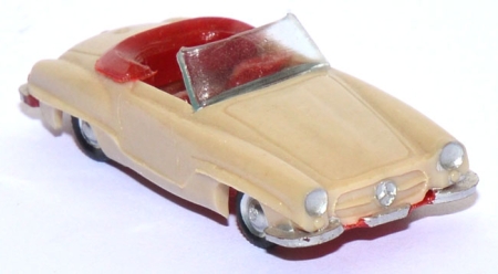 Mercedes-​Benz 190 SL Cabriolet offen hellelfenbein