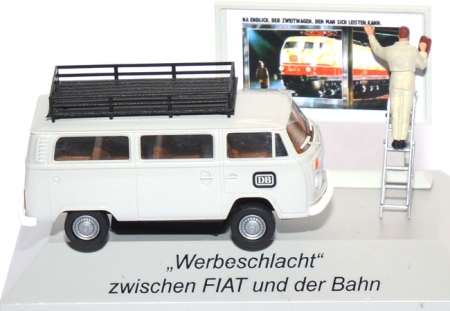 VW T2 Bus DB - Werbeschlacht zwischen Fiat und Bahn