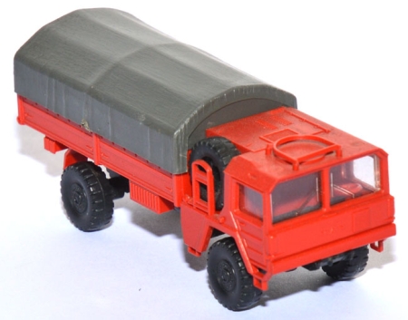 MAN 453 4x4 Pritsche mit Plane rot