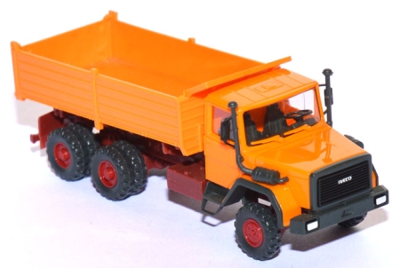 Magirus Iveco 256 M Hauber Pritschenkipper orange