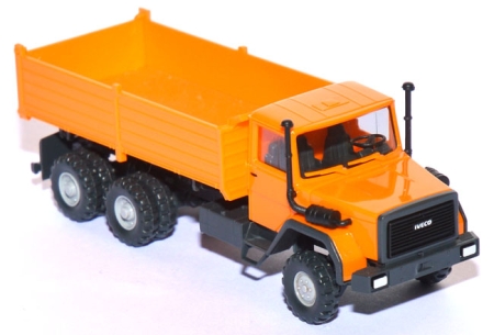 Magirus Iveco 256 M Hauber Pritschenkipper orange