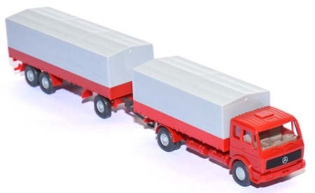 Mercedes-Benz NG 1632 Pritschenlastzug rot neutral