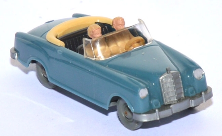 Mercedes-​Benz 220 Cabriolet offen mattgraublau