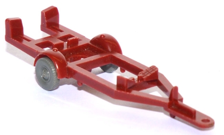 Anhänger für Motorboot weinrot