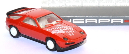 Porsche 928 - H0-Automodell-Show Kiel ´84 rot