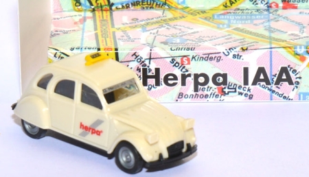 Citroen 2 CV 6 Ente Taxi - 13. Herpa IAA 1996 beige
