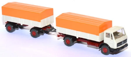 Mercedes-​​Benz NG 1617 Pritschen-​​Lastzug graubeige