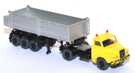 MAN 19.281 HS Hinterkipper-Sattelzug zinkgelb